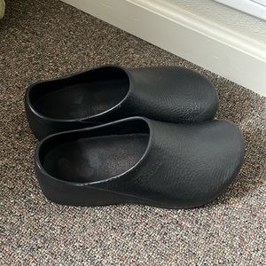Birkenstock Polyurethane Birki Clog Black Professional Square Toe Mules W9 / M7